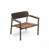 Sillón Shine moderno diseñado para espacios exteriores de Emu.