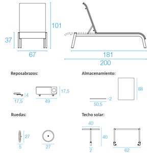 Tumbona Tiki de Emu. Tumbonas para exteriores.