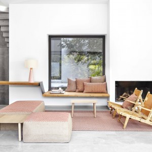 Cojín rectangular Raw Pink de GAN. Alfombras modernas.