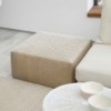 Puf Raw Small White de GAN. Alfombras modernas.