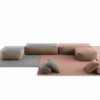 Puf Raw Small Pink de GAN. Alfombras modernas.