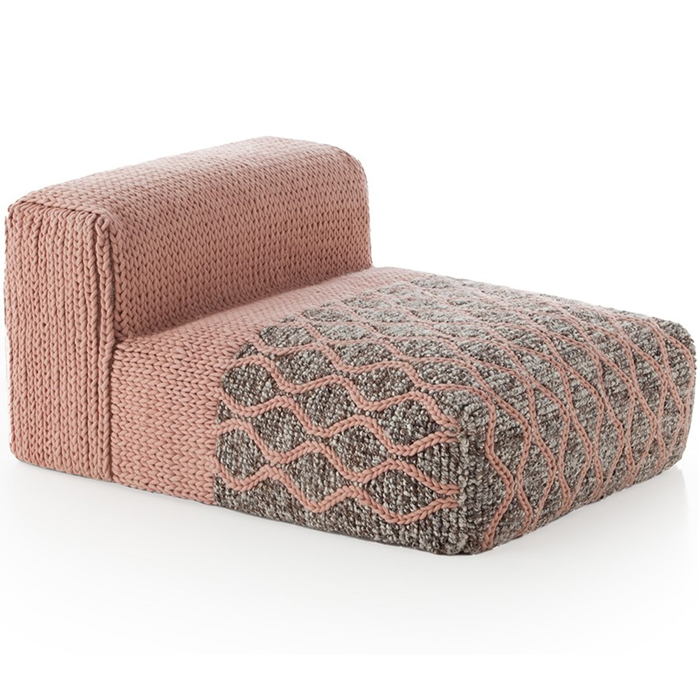 Módulo Mangas Rhombus Rosa de GAN. Módulos de lana modernos para salón.