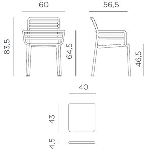 Sillón Doga Brazos Nardi