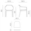Silla Net de Nardi. Muebles apilables de exterior. Diseño italiano.