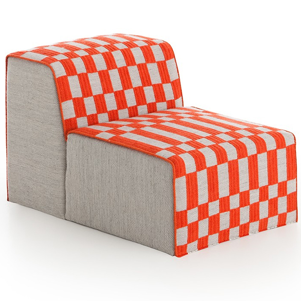 Sillón Bandas B Orange de GAN. Colección modular de diseño moderno para salón.
