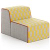 Chair Bandas B Yellow de GAN. Colección modular de diseño moderno para salón.