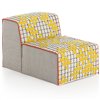Chair Bandas C Yellow de GAN. Colección modular de diseño moderno para salón.