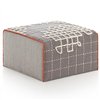 Puf Small Bandas A Grey de GAN. Puf pequeño de sistema modular para el hogar.