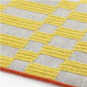 Puf Small Bandas B Yellow de GAN. Puf pequeño de sistema modular para el hogar.