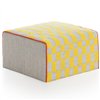 Puf Small Bandas B Yellow de GAN. Puf pequeño de sistema modular para el hogar.