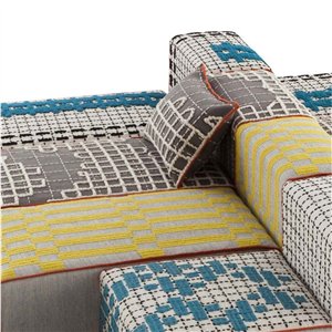 Cojín Bandas A Grey de GAN. Colección de alfombras y cojines modernas.