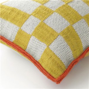 Cojín Bandas B Yellow de GAN. Colección de alfombras y cojines modernas.