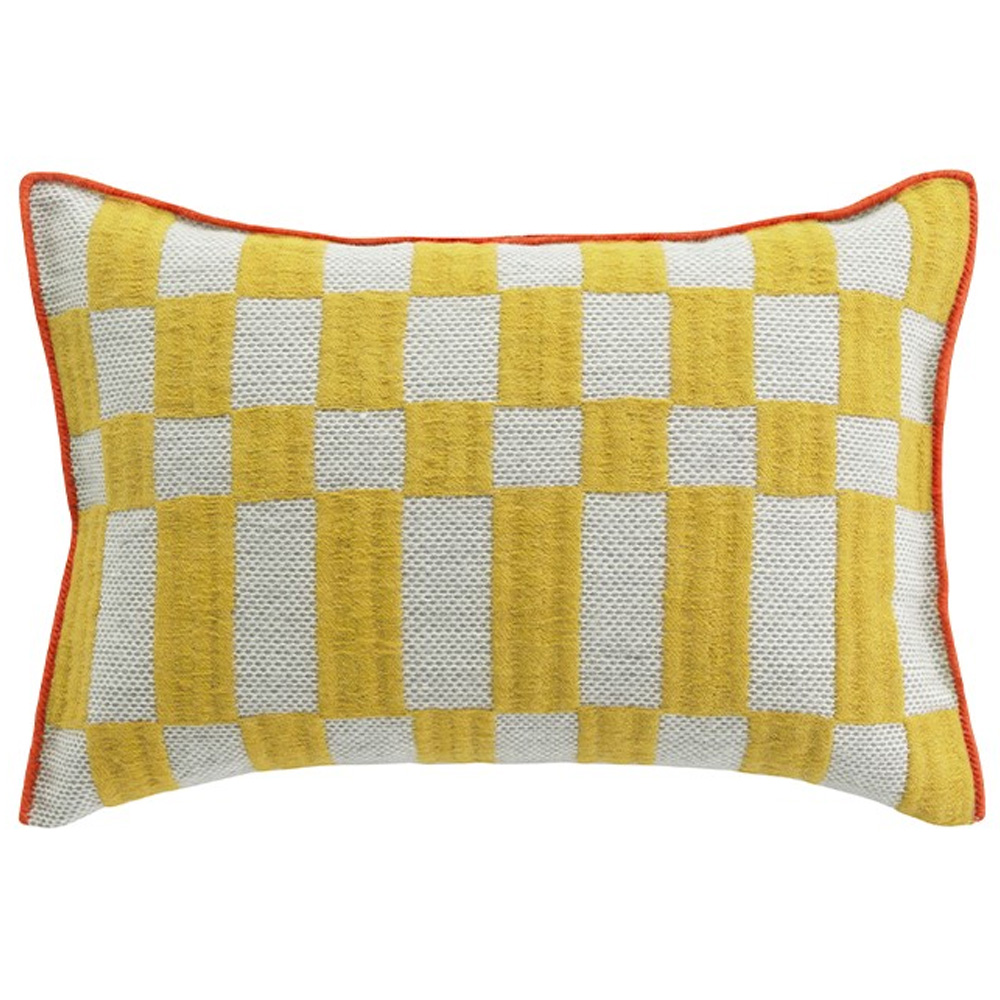 Cojín Bandas B Yellow de GAN. Colección de alfombras y cojines modernas.