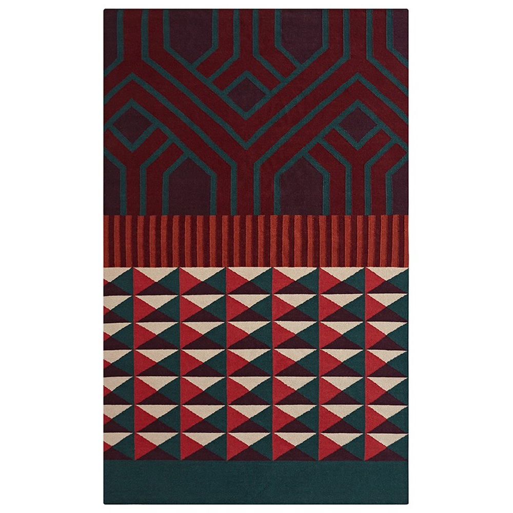 Alfombra Ndebele de GAN. Alfombras para salón de diseño contemporáneo.