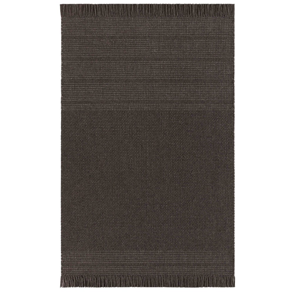 Alfombra Pure Dark de Gan. Alfombra de lana virgen para espacios de interior.