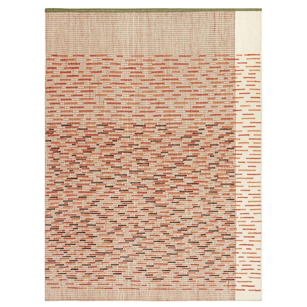 Alfombra diseño Backstitch Busy Brick de GAN. Alfombra de lana de diseño.