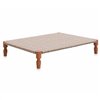Cama Doble Indian Tartan terracotta de GAN. Camas de diseño para exterior.