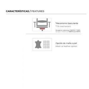 Silla confidente T199 F.P.M. Sillas confidentes modernas para oficina.