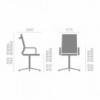 Silla confidente T199 F.P.L. Moderna silla de oficina. Sillas confidente.