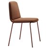 Silla moderna Bisell tapizada con pies metálicos para comedor de Treku.