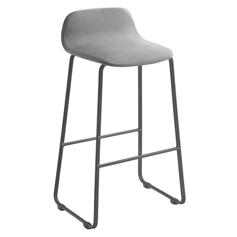 Taburete Bisell metal tapizado de Treku. Descubre el nuevo taburete Bisell de Treku