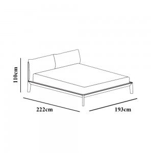 Cama Bora Bed de Treku. Cama de aire nórdico de Treku. Camas matrimoniales.