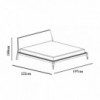 Cama Bel Bed de Treku. Cama moderna con cabezal tapizado. Camas matrimoniales.