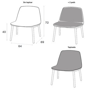 Butaca Bisell madera de Treku. Descubre la nueva butaca Bisell de Treku