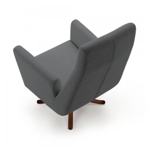 Sillón giratorio King de Doos. Muebles de diseño para hogar y contract.