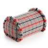 Rulo Big Garden Layers Diagonal tartan-blue de GAN. Cojines de diseño.