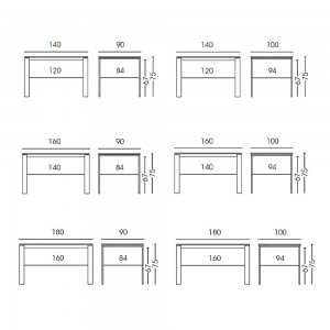 Mesa Extensible Aliena de Doos. Mesa extensible de diseño contemporáneo.