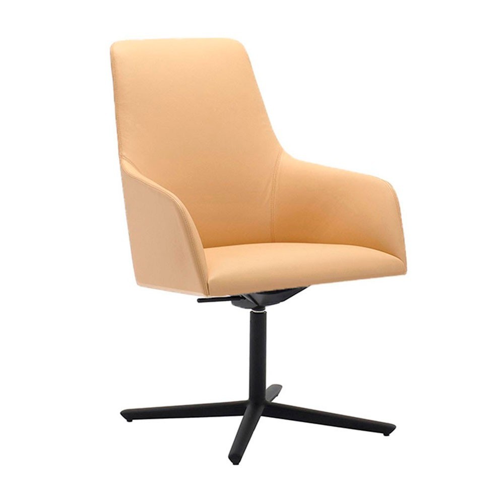 Alya SO-1473 sillón de respaldo intermedio para lugares modernos.