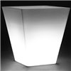Macetero Light Cono Cuadrado con Luces Led Interiores y Autorriego