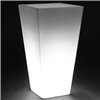 Macetero Light Cono Cuadrado Alto con Iluminación Led y Autorriego