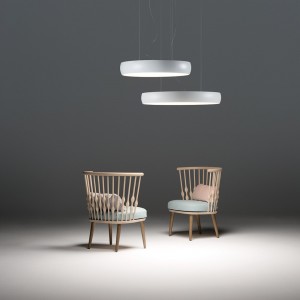 Lámpara Suspensión Drum ArkosLight. Lámpara LED para hogar y contract.