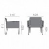 Butaca Novedosa Easy Chair Version Anna BU-1405 Andreu World para interior.