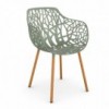 Sillón Iroko Forest ideal para ambientes exteriores de Fast. Sillones para terrazas.