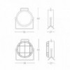 Lámpara de suelo Cantiere de Zava.  Lámparas de diseño para interiores. 