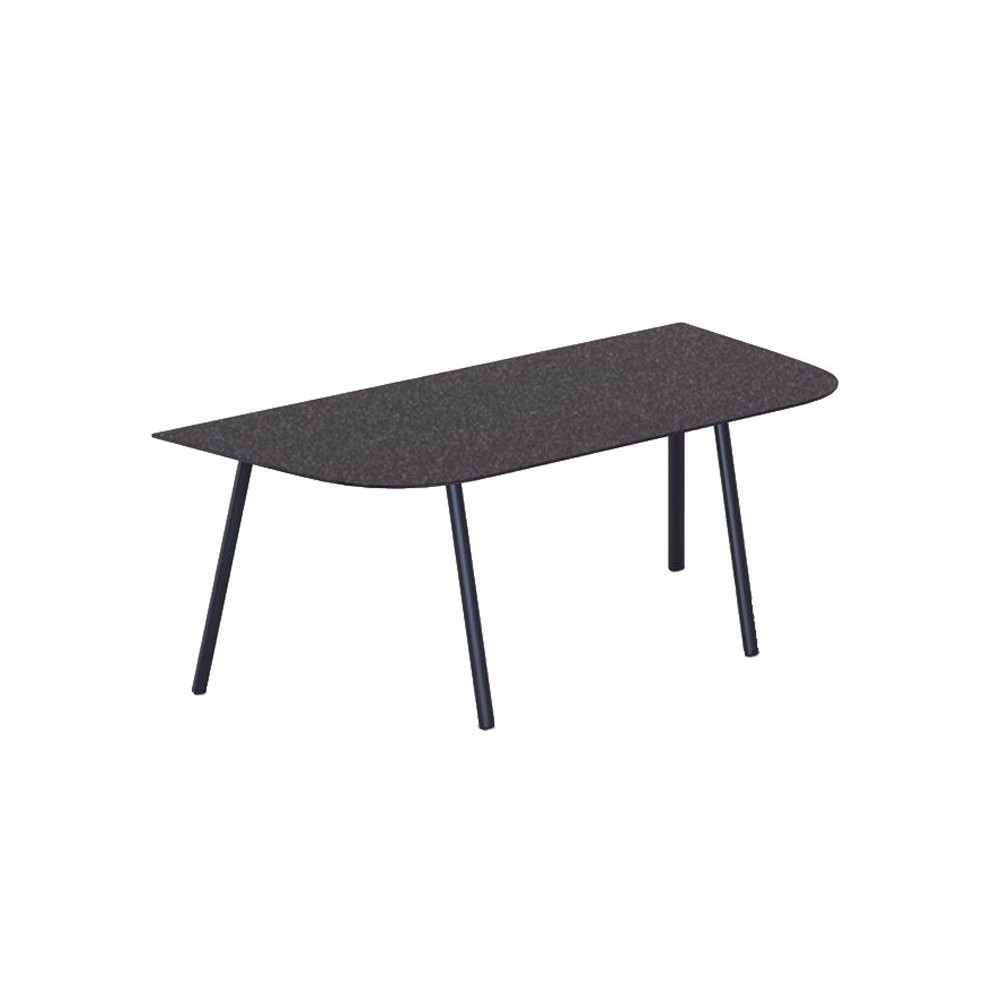 Mesa baja Aluminio Moteado 4 patas Mosaiko moderna de Fast. Mesas modulares para exteriores.