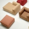 Práctico módulo de sofa puf Dado Andreu World. Diseño complementario modernos.