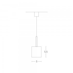 Lámpara de suspensión Mark de Zava. Lámparas elegantes de diseño italiano.