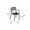 Sillón Easy de Fast. Sillones apilables ideales para exteriores de Fast.