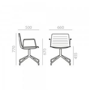 Sillón Flex SO-1305 Andreu World. Diseño práctico ideal para interior.