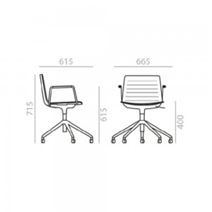 Sillón Flex SO-1307 Andreu World. Diseño práctico ideal para interior.