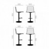 Taburete Flex BQ-1326 Andreu World. Diseño moderno ideal para interior.