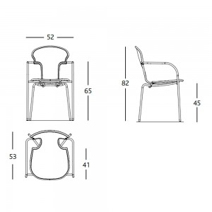 Silla de diseño Minivarius para comedor de BD Barcelona.