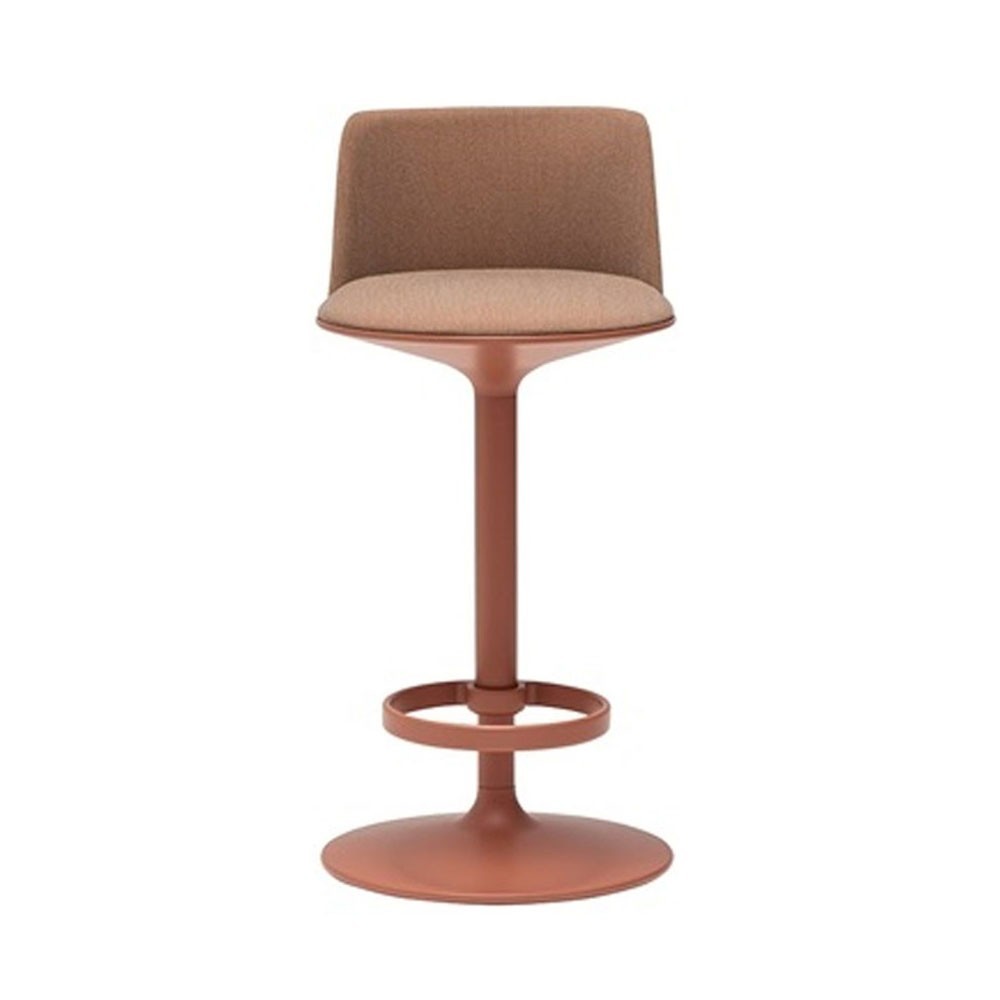 Taburete Hula Tapizado con respaldo Andreu World. Diseño para interiores.