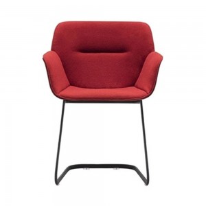 Sillón Nuez SO-2771 Andreu World. Diseño Envolvente con base en acero.