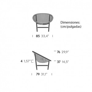 Sillón Basket para interior de Kettal de la colección Basket.