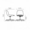 Silla Nuez SI-2788 Andreu World. Diseño moderno ideal para interiores.
